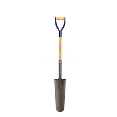 Garden Hoe: 5″ Wide, Round, Steel 33″ Long Straight Wood Handle