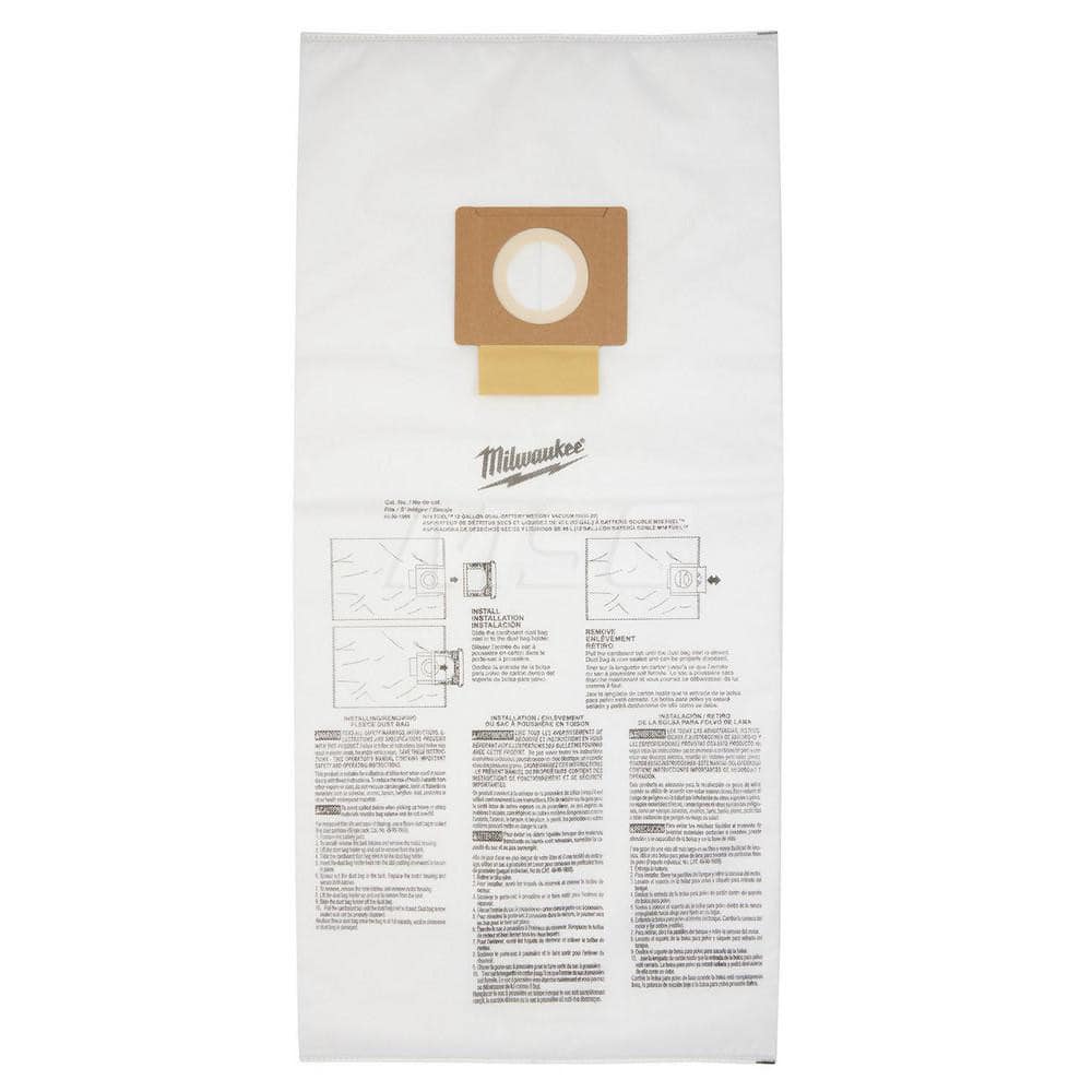 Vacuum Cleaner Bags; Bag Type: Collection Bag; Pickup Type: Wet Pickup; Dry Pickup; Compatible Vacuum Type: Drum-Top Vacuum Head; Compatible Vacuum Capacity: 12; Material: Cloth; Number Of Plys: 1-Ply; Color: White; Vacuum Tank Capacity: 12; Material: Clo