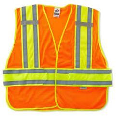 8240HL M/L ORANGE EXPANDABLE VEST - Strong Tooling