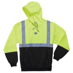 8293 3XL LIM/BLK HOODED SWEATSHIRT - Strong Tooling