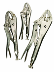 3 Piece - Curved Jaw Locking Plier Set - Strong Tooling
