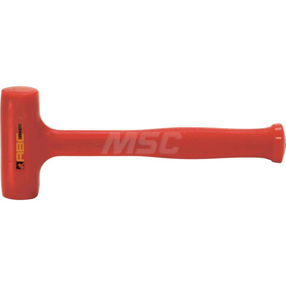 1.1 lb Polyurethane Dead Blow Hammer, Non-Sparking, Non-Marring 1-1/4 ™ Face Diam, 4″ Head Length 10-1/2 OAL, 9″ Steel Reinforced Polyurethane Handle, Double Faced 1-1/4″ Face Diam, 4″ Head Length, 10-1/2″ OAL, 9″ Steel-Reinforced Polyurethane Handle