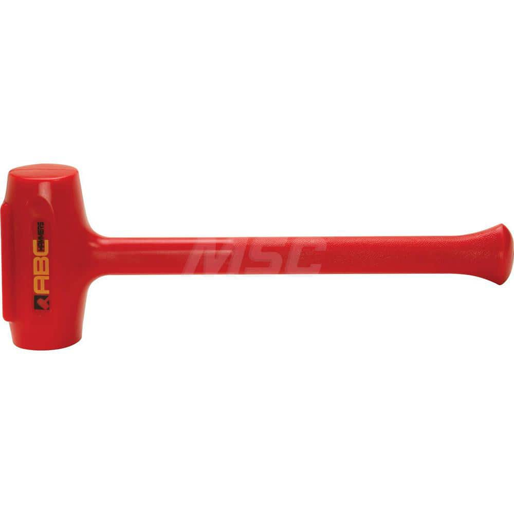 5.5 lb Polyurethane Dead Blow Hammer, Non-Sparking, Non-Marring 2-3/4 ™ Face Diam, 7″ Head Length, 20 ™ OAL, 16-1/2″ Steel Reinforced Polyurethane Handle, Double Faced 2-3/4″ Face Diam, 7″ Head Length, 20″ OAL, 16-1/2″ Steel-Reinforced Polyurethane Handle