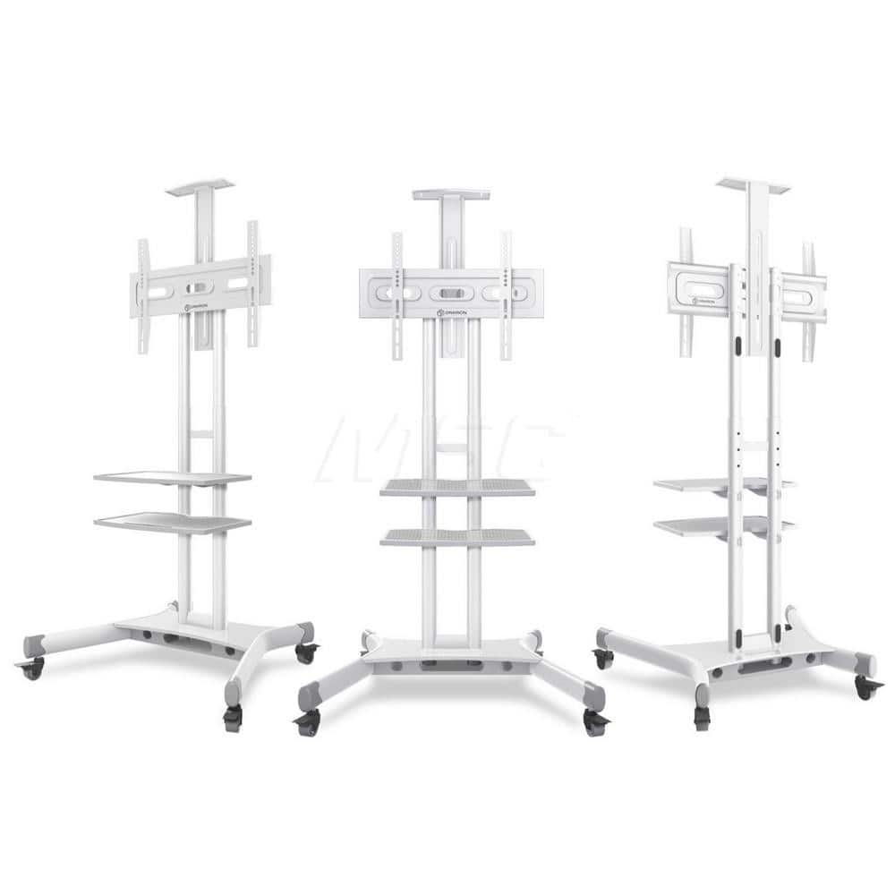 Security Monitor & TV Mounts; Mount Style: Flat Panel Mount; Load Capacity (Lb.): 100.00; Maximum Monitor Size: 70 in; Minimum Monitor Size: 40 in; Rotating/Tilting: Rotating; Material: Plastic; Steel; Color: White; Maximum Load Capacity: 100.00