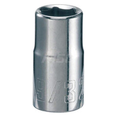 Hand Socket: 1/4″ Drive, 9/32″ Socket, 6-Point Chrome-Plated & Polished