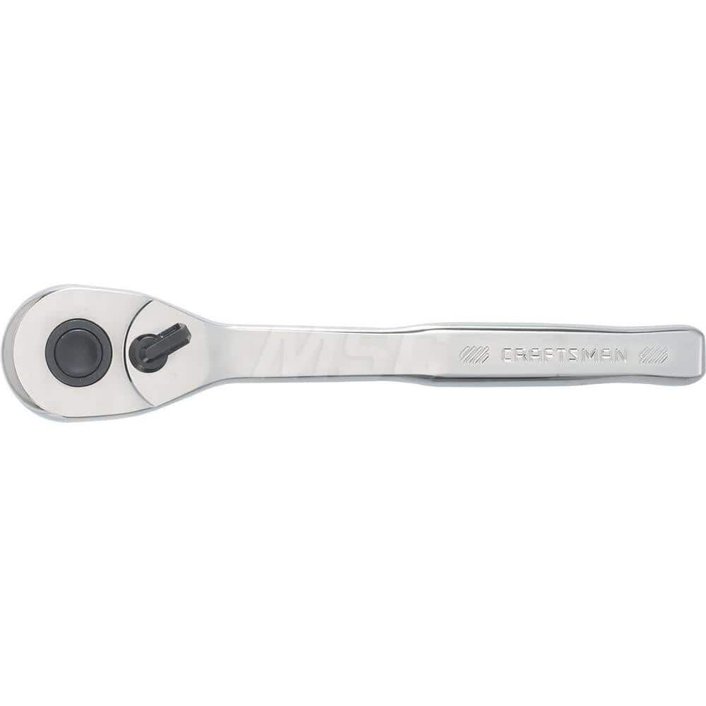 Ratchet: 1/2″ Drive, Pear Head 72 Gear Teeth, Polished Chrome Finish