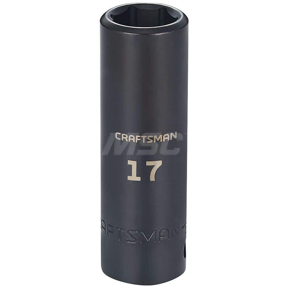 Impact Socket: 1/2″ Drive 6-Point, Black Oxide