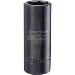 Impact Socket: 1/2″ Drive 6-Point, Black Oxide