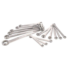 Wrench Set: 15 Pc, Metric Chrome-Plated