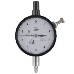 Dial Drop Indicator: 0 to 0.03″ Range, 0-10 Dial Reading, 0.0001″ Graduation 0.01″ per Revolution, Lug Back,  ±0.0001″ Accuracy