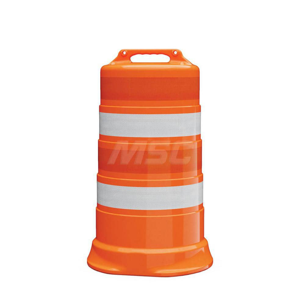 Traffic Barrels, Delineators & Posts; Type: Traffic Drum; Material: LDPE; Reflective: Yes; Base Needed: Yes; Height (Inch): 39.7; Width (Inch): 23-1/2; Additional Information: Sub Brand: Commander ™; Sheeting Grade: Diamond; Rubber Base Sold Separately; S