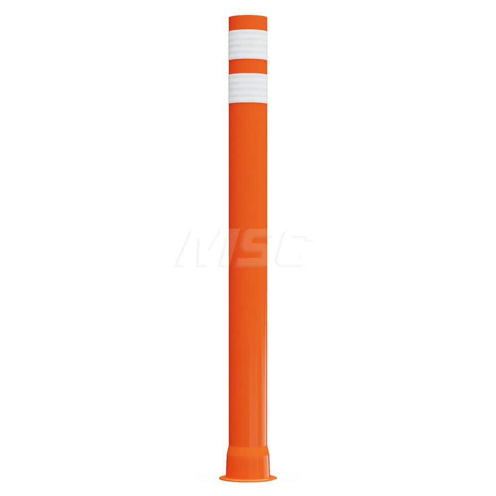 Traffic Barrels, Delineators & Posts; Type: Open Top Delineator; Material: Polyethylene; Reflective: Yes; Base Needed: Yes; Width (Inch): 4-5/8; Additional Information: Stripe Width: 3 in; Stripe Color: White; Series: 6842; Post Diameter: 4 in; Sheeting G