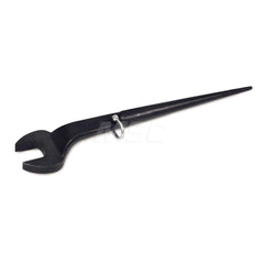 Tethered, Service & Open End Wrench: Open End Head, 7/8″ 14-5/16″ OAL, Steel, Black Matte & Black Oxide Finish