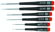 6 Piece - Precision Slotted Screwdriver Set - #26090 - 1.5 - 4.0mm - Strong Tooling