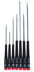 7 Piece - Precision Slotted & Phillips Screwdriver Set - #26092 - Includes: Slotted 2.5 - 4.0mm & Phillips Screwdriver #0 x 75 - Strong Tooling