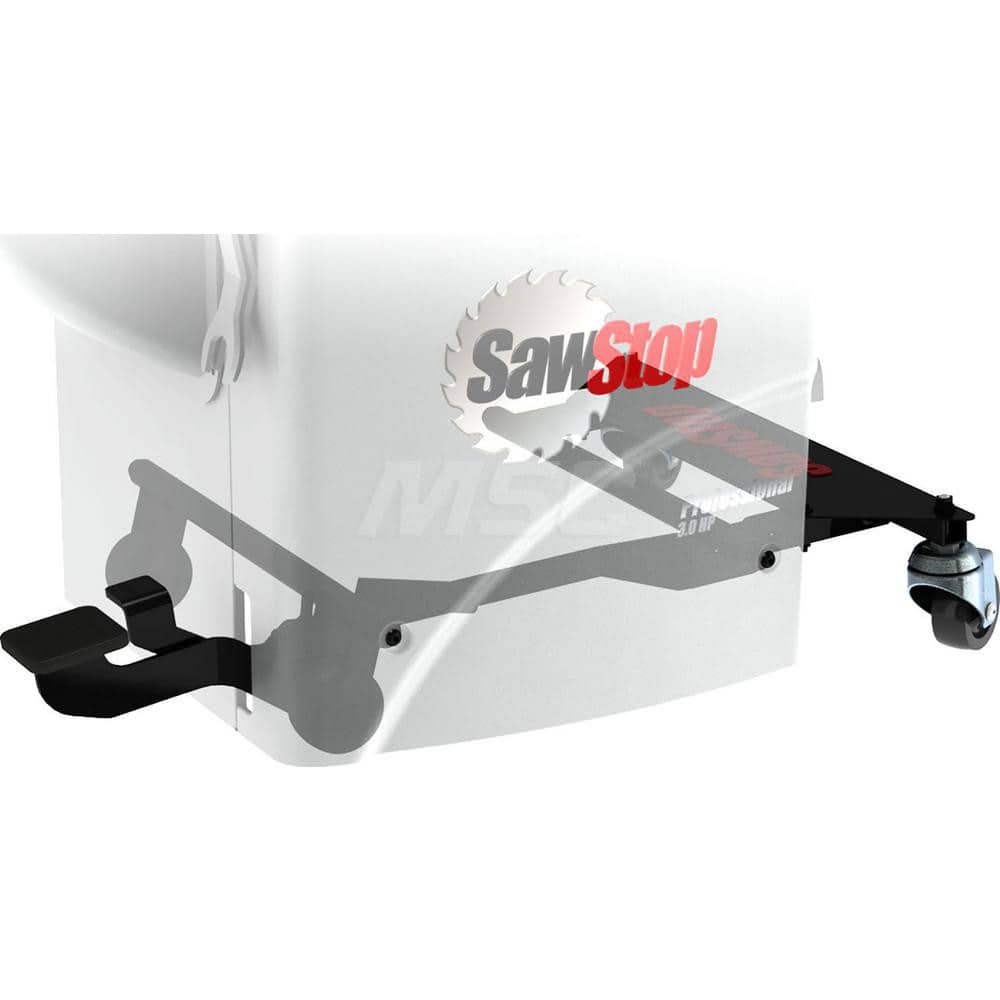 Table Saw Accessories; Product Type: Mobile Base; Additional Information: When not engaged, the cabinet rests directly on the floor; Ergonomic one-foot operation mechanicaly lifts the saw in a single motion; Machine Compatibility: PCS; SawStop Professiona