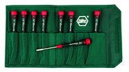 8 Piece - 3/32 - 1/4" - PicoFinish Precision Inch Nut Driver Set in Canvas Pouch - Strong Tooling