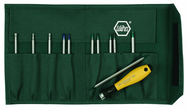 12 Piece - System 4 ESD Safe Drive-Loc Interchangeable Set - #26985 - Slotted 1.5 - 4.0 and Phillips #000 - 1 and Torx® T1-T15 - Canvas Pouch - Strong Tooling