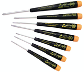 7 Piece - Precision ESD Safe Screwdriver Set - #27390 - Includes: Slotted 1.5 - 3.5 Phillips #00; 0; 1 - Strong Tooling