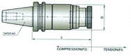 NO.1 BT50 TENS/COMP TAP HOLDER - Strong Tooling