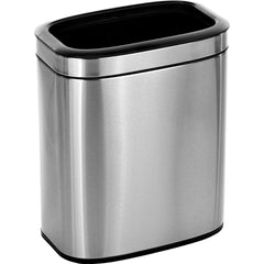 Alpine Industries - Trash Cans & Recycling Containers; Type: Trash Can ; Container Shape: Round ; Container Size: 20 L ; Container Graphics: None ; Color: Stainless Steel Brushed ; Finish: Smooth - Exact Industrial Supply