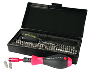 53 Piece - TorqueVario-S Handle 10-50 In/Lbs Handle - #28595 - Includes: Slotted; Phillips; Torx®; Hex Inch & Metric; Pozi; Torq Set and Triwing Bits - Storage Box - Strong Tooling