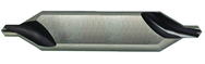 2.5mm x 50mm OAL 60° HSS Center Drill with Flat-Bright Form A - Strong Tooling