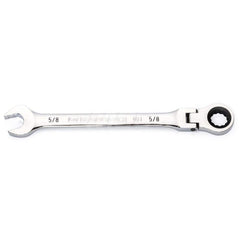 GEARWRENCH - Combination Wrenches; Type: Flex Head ; Tool Type: Ratcheting ; Size (Inch): 5/8 ; Number of Points: 12 ; Finish/Coating: Full Polish Chrome ; Material: Alloy Steel - Exact Industrial Supply