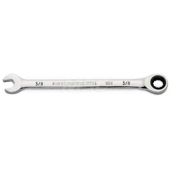 GEARWRENCH - Combination Wrenches; Type: Combination Wrench ; Tool Type: Ratcheting ; Size (Inch): 3/8 ; Number of Points: 12 ; Finish/Coating: Full Polish Chrome ; Material: Alloy Steel - Exact Industrial Supply