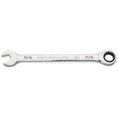 GEARWRENCH - Combination Wrenches; Type: Combination Wrench ; Tool Type: Ratcheting ; Size (Inch): 11/16 ; Number of Points: 12 ; Finish/Coating: Full Polish Chrome ; Material: Alloy Steel - Exact Industrial Supply