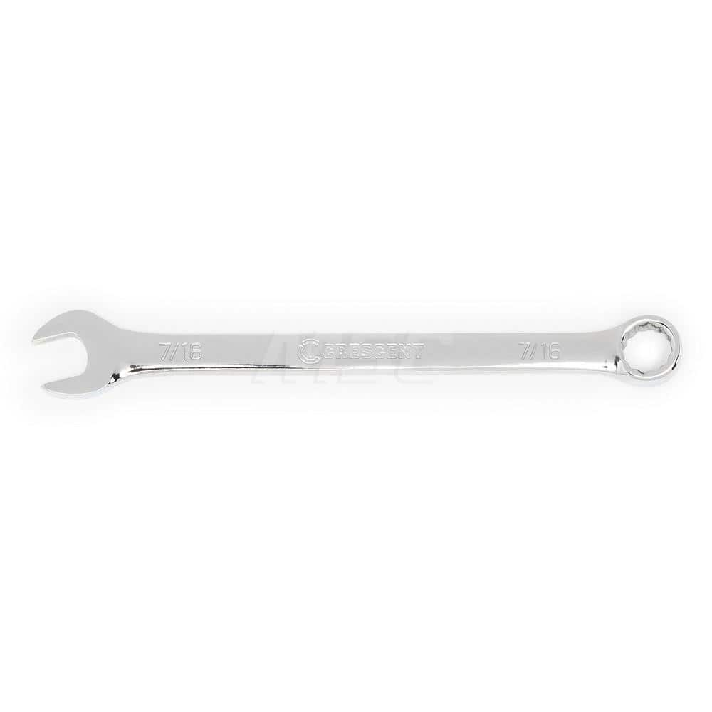 Crescent - Combination Wrenches; Type: Combination Wrench ; Tool Type: NonRatcheting ; Size (Inch): 7/16 ; Number of Points: 12 ; Finish/Coating: Full Polish Chrome ; Material: Alloy Steel - Exact Industrial Supply