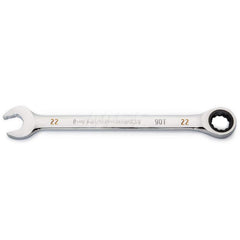 GEARWRENCH - Combination Wrenches; Type: Combination Wrench ; Tool Type: Ratcheting ; Size (mm): 22 ; Number of Points: 12 ; Finish/Coating: Full Polish Chrome ; Material: Alloy Steel - Exact Industrial Supply