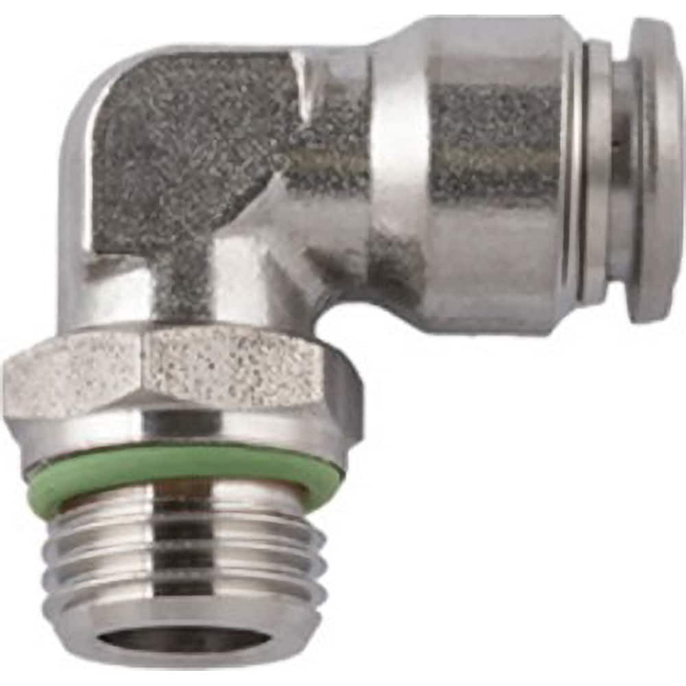 Push-to-Connect Tube Fitting: M5 Thread Stainless Steel, 290 psi