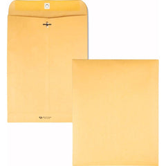 Quality Park - Mailers, Sheets & Envelopes; Type: Clasp Envelope ; Style: Clasp w/Gummed Flap ; Width (Inch): 14-1/2 ; Length (Inch): 9-1/4 ; Box Quantity: 100 ; Size: 9.25 x 14.5 - Exact Industrial Supply