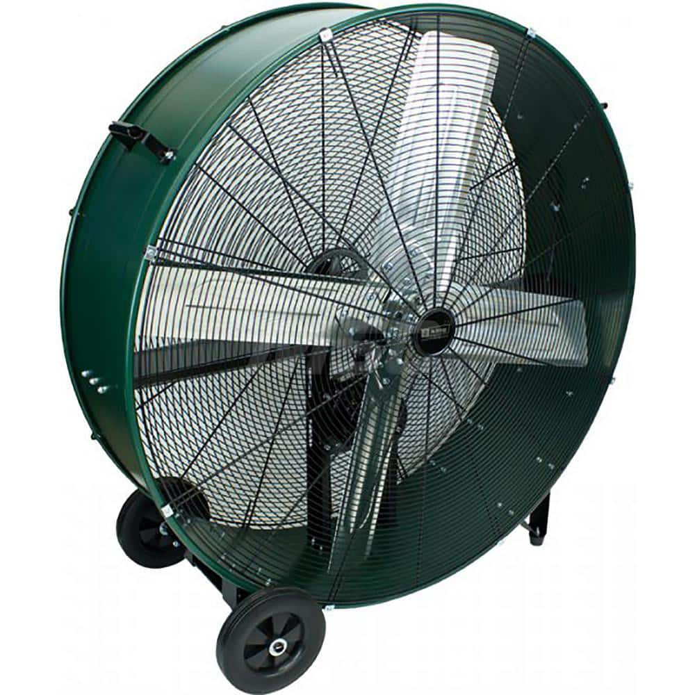 Blower Fan: 17,800 CFM, Belt Drive, Drum Fan 120V, 3/4 hp, 8.4 A, 2 Speed, Floor Mount