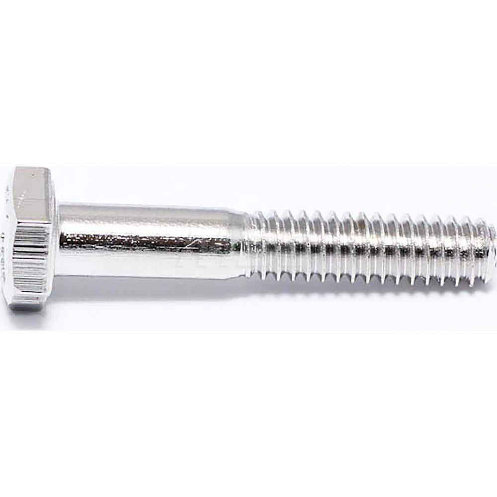 Hex Head Cap Screw: 5/16-18 x 2″, Grade 316 Stainless Steel, NL-19 Finish Partially Threaded, ANSI B18.2.1