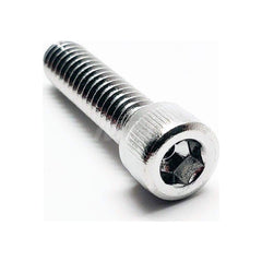 Socket Cap Screw: M5 x 0.08 Thread, DIN 912, 4 mm Drive 16 mm Thread Length, Stainless Steel, NL-19