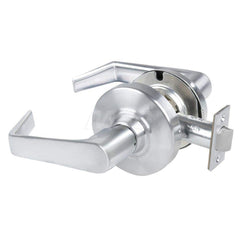 Lever Locksets; Type: Cylindrical Lock; Key Type: Keyless; Strike Type: Curved Lip Strike; Finish/Coating: Satin Chrome Antimicrobial; Material: Metal; Material: Metal; Door Thickness: 1.75 in; Backset: 2.75 in; Cylinder Type: No Keyway; Minimum Order Qua