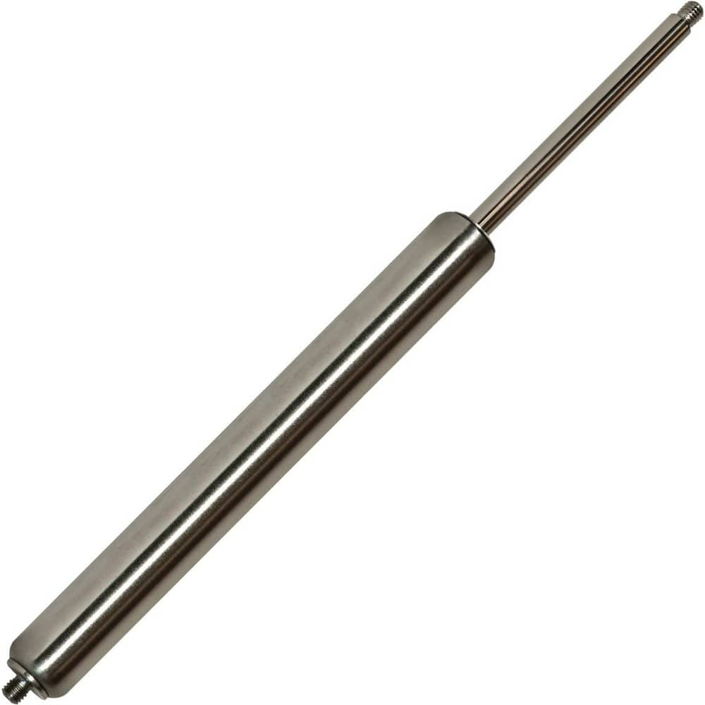 Hydraulic Dampers & Gas Springs; Fitting Type: None; Material: Stainless Steel; Extended Length: 18.00; Load Capacity: 1000 N; 225 lb; Rod Diameter (Decimal Inch): 8 mm; Tube Diameter: 19.000; End Fitting Connection: Threaded End; Compressed Length: 263 m