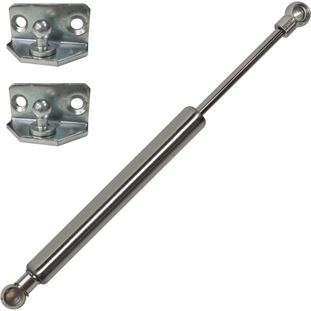 Hydraulic Dampers & Gas Springs; Fitting Type: None; Material: Stainless Steel; Extended Length: 17.00; Load Capacity: 60 lb; 270 N; Rod Diameter (Decimal Inch): 8 mm; Tube Diameter: 19.000; End Fitting Connection: Metal Ball Socket; Compressed Length: 27