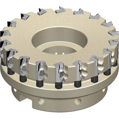 50mm Cut Diam, 22mm Arbor Hole Diam, 3mm Max Depth, Indexable PCD Face Mill For Non-Ferrous material