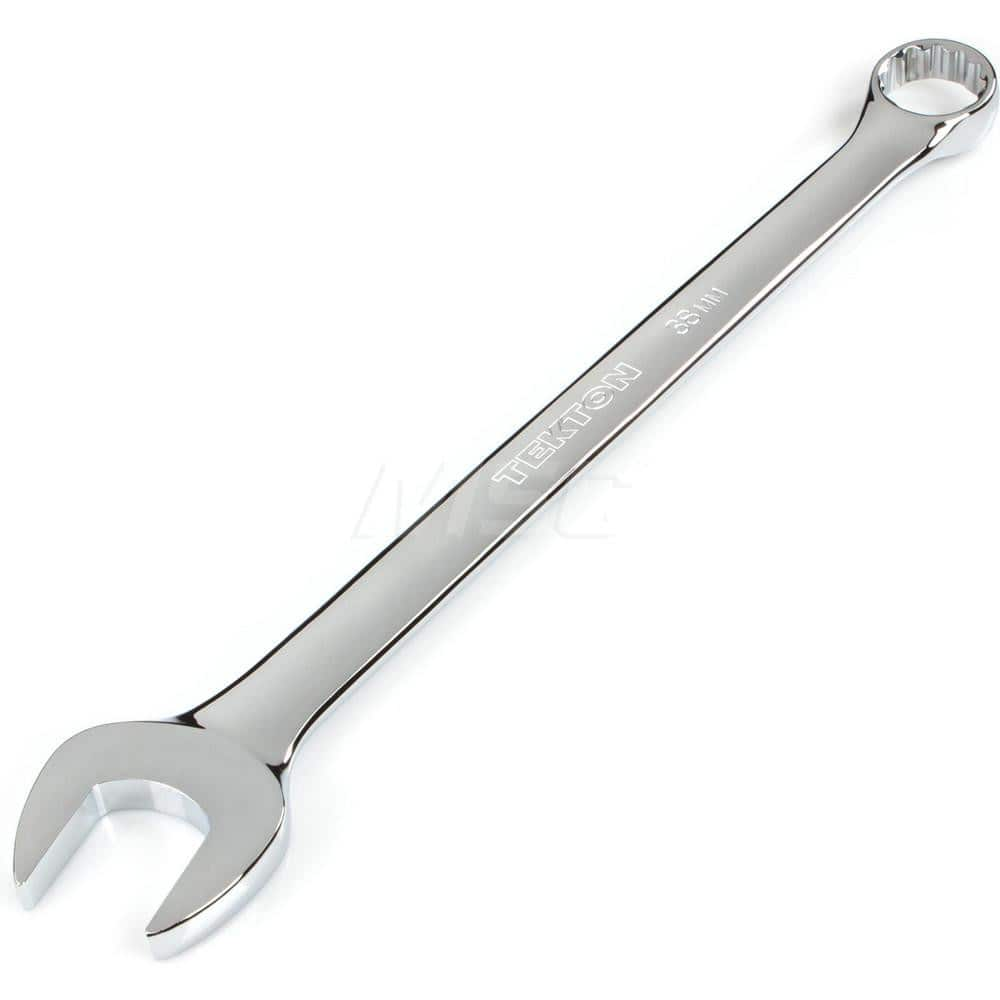 Combination Wrench: Chrome, Chrome-Plated