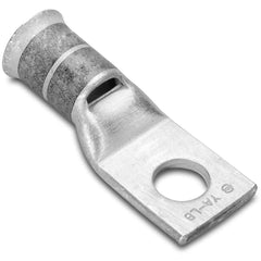 Burndy - Ring Terminals; Terminal Type: Rectangle ; Insulation Type: NonInsulated ; Connection Type: Compression ; Compatible Wire Size (AWG): 1/0 ; Stud Size (Inch): 3/8 ; Color: Black - Exact Industrial Supply