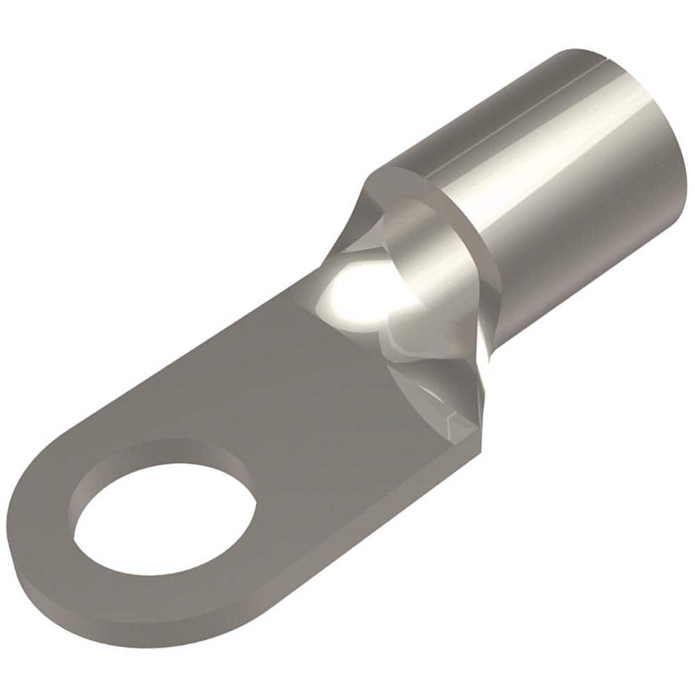 Burndy - Ring Terminals; Terminal Type: Ring Tongue ; Insulation Type: NonInsulated ; Connection Type: Compression ; Compatible Wire Size (kcmil): 300-350 ; Stud Size (Inch): 1/2 ; Color: Tin - Exact Industrial Supply