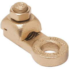 Burndy - Ring Terminals; Terminal Type: Rectangle ; Insulation Type: NonInsulated ; Connection Type: Lug ; Compatible Wire Size (kcmil): 250-350 ; Stud Size (Inch): 5/8 ; Color: Copper - Exact Industrial Supply