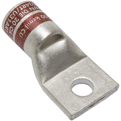 Burndy - Ring Terminals; Terminal Type: Rectangle ; Insulation Type: NonInsulated ; Connection Type: Compression ; Compatible Wire Size (kcmil): 500 ; Stud Size (Inch): 1/2 ; Color: Brown - Exact Industrial Supply