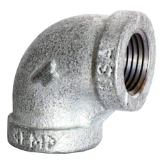 Black 90 ° Elbow: 5″, 150 psi, Threaded Malleable Iron, Galvanized Finish, Class 150