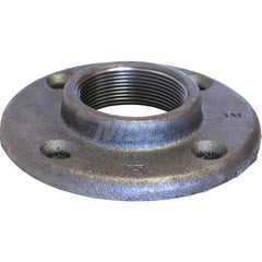 Black Floor Flange: 3/4″, 150 psi, Threaded Malleable Iron, Galvanized Finish, Class 150