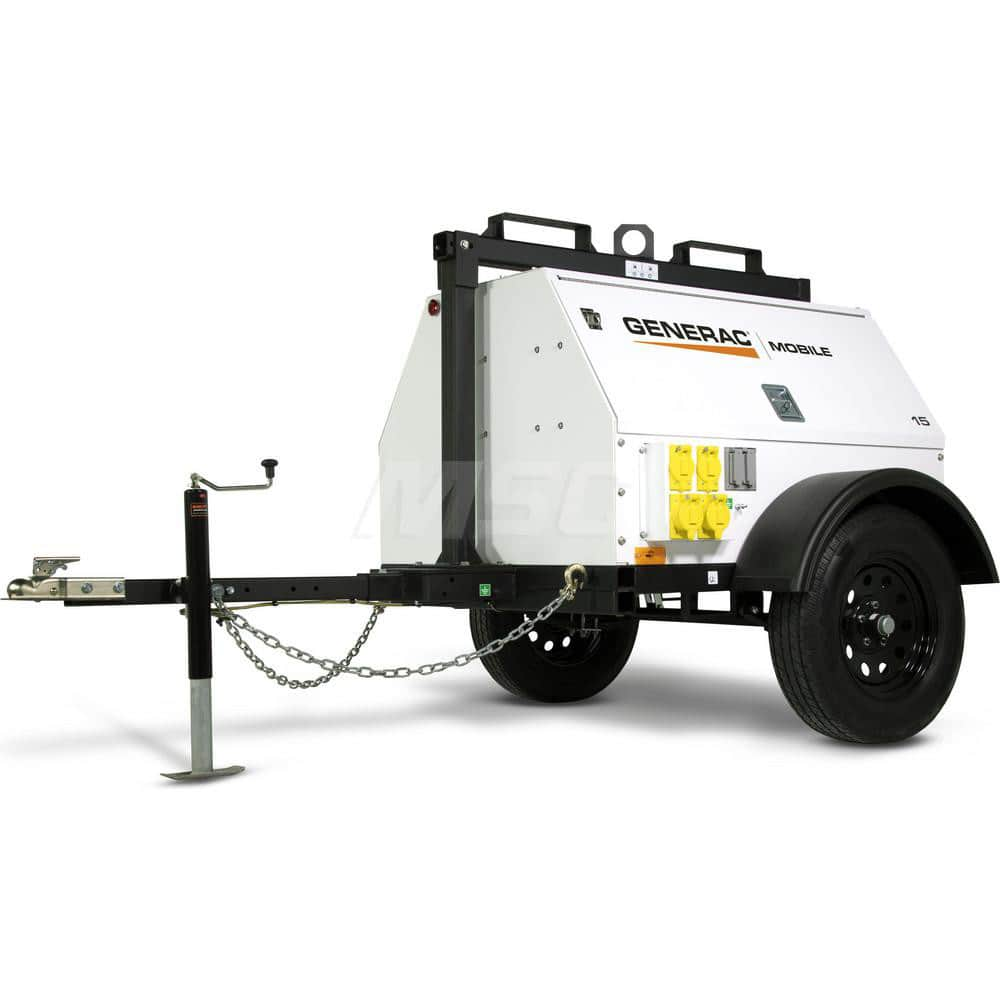 Portable Power Generators; Fuel Type: Diesel; Starting Method: Electric Start; Run Time Full Load (Hours): 44; Horsepower (HP): 22.39; Receptacle Type: (2) 120V-20A GFCI Duplex; (2) 240V-50A Twist Lock Outlet; (2) 240V-30A Twist Lock Outlet; Wattage: 14