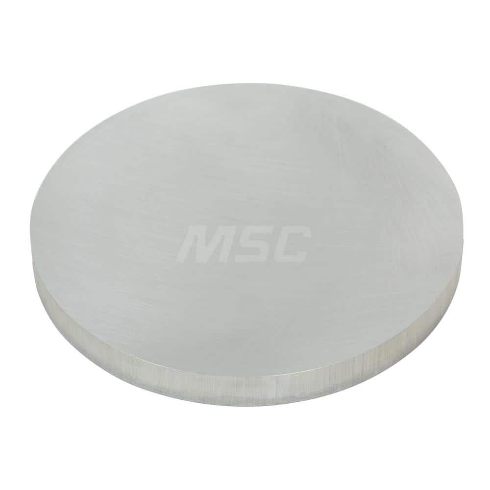 Aluminum Round Precision Sized Plate: Precision Ground, 8″ Long, 8″ Wide, 3/4″ Thick, Alloy 6061